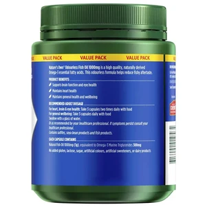 (PRE ORDER) Nature's Own Odourless Fish Oil 1000mg 500 Capsules Exclusive Size shelf life 2yrs